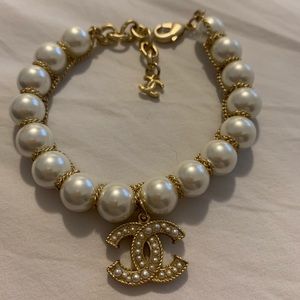 Authentic Chanel Faux pearl bracelet
